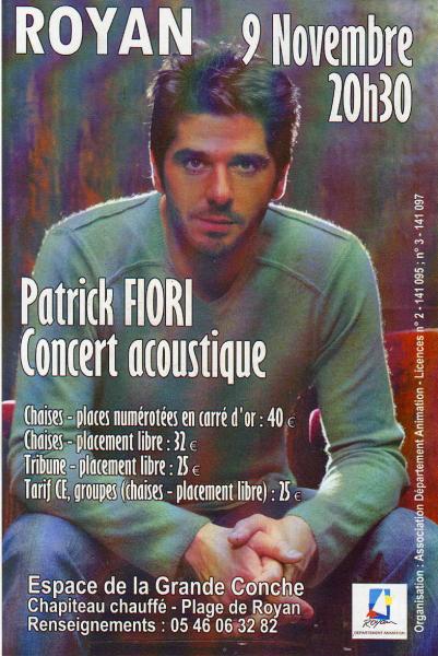 Concert de Patrick Fiori